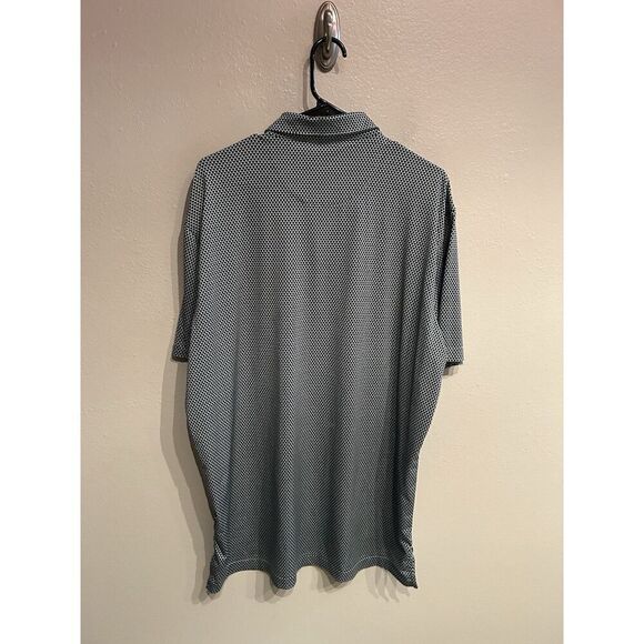 Peter Millar Mens Large Summer Comfort Polo Shirt Pickleball Paddle Print Green - Picture 7 of 7